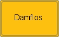 Ortsschild von Damflos