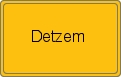 Ortsschild von Detzem