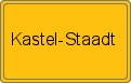 Ortsschild von Kastel-Staadt