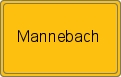 Ortsschild von Mannebach