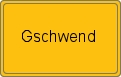 Ortsschild von Gschwend