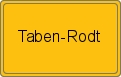 Ortsschild von Taben-Rodt