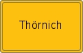 Ortsschild von Thörnich