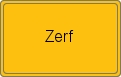 Ortsschild von Zerf