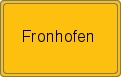 Ortsschild von Fronhofen