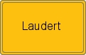 Ortsschild von Laudert