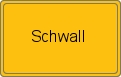 Ortsschild von Schwall