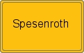 Ortsschild von Spesenroth