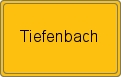 Ortsschild von Tiefenbach