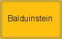 Ortsschild von Balduinstein