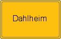 Ortsschild von Dahlheim