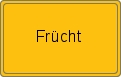 Ortsschild von Frücht