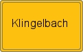 Ortsschild von Klingelbach