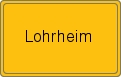 Ortsschild von Lohrheim