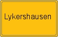 Ortsschild von Lykershausen