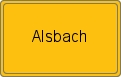 Ortsschild von Alsbach