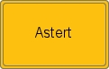 Ortsschild von Astert