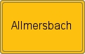 Ortsschild von Allmersbach