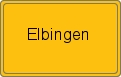 Ortsschild von Elbingen