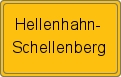 Ortsschild von Hellenhahn-Schellenberg