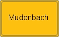 Ortsschild von Mudenbach