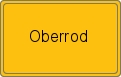 Ortsschild von Oberrod