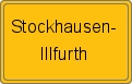 Ortsschild von Stockhausen-Illfurth