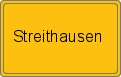 Ortsschild von Streithausen