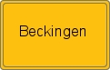 Ortsschild von Beckingen