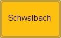 Ortsschild von Schwalbach