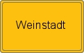 Ortsschild von Weinstadt