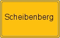 Ortsschild von Scheibenberg