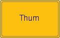 Ortsschild von Thum