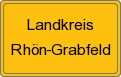 Ortsschild von Landkreis Rhön-Grabfeld