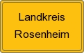 Ortsschild von Landkreis Rosenheim