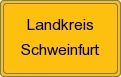 Ortsschild von Landkreis Schweinfurt