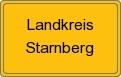 Ortsschild von Landkreis Starnberg