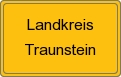 Ortsschild von Landkreis Traunstein