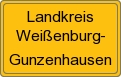 Ortsschild von Landkreis Weißenburg-Gunzenhausen