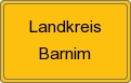 Ortsschild von Landkreis Barnim