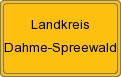 Ortsschild von Landkreis Dahme-Spreewald