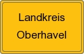 Ortsschild von Landkreis Oberhavel