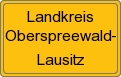 Ortsschild von Landkreis Oberspreewald-Lausitz