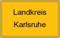 Ortsschild von Landkreis Karlsruhe
