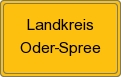 Ortsschild von Landkreis Oder-Spree