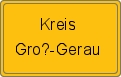 Ortsschild Kreis Groß-Gerau