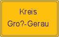 Ortsschild von Kreis Groß-Gerau