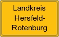 Ortsschild von Landkreis Hersfeld-Rotenburg