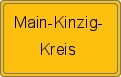 Ortsschild Main-Kinzig-Kreis