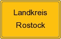 Ortsschild von Landkreis Rostock